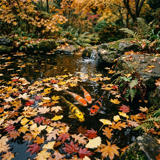 Koi im Herbst – Teichfische auf den Winter vorbereiten