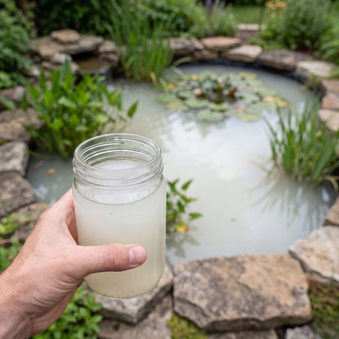 Teichwasser milchig oder weiß: Ursachen erkennen und gezielt klären