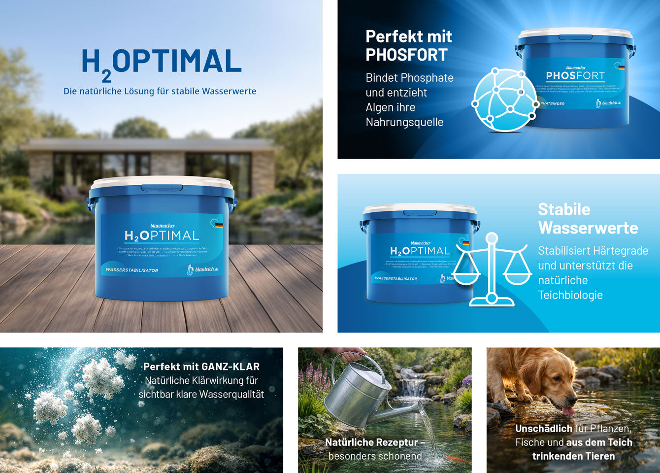 blaumacher H₂OPTIMAL Grundpflegemittel Produktvorteile Desktop