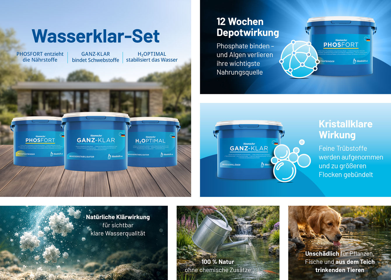 blaumacher Wasserklar-Set Produktvorteile Desktop