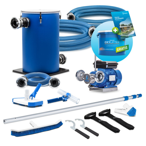 Teichschlammsauger Elefant TS−6000 tragbar Pro Set