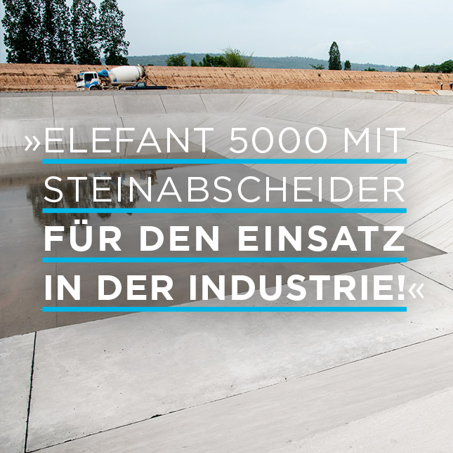 Teichschlammsauger mit 5000 L/H für Industriebecken